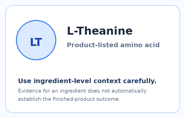 L-Theanine in the Metabo Drops ingredient set