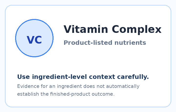 Vitamin Complex in the Metabo Drops ingredient set